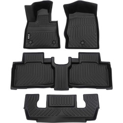 2020-2024 Ford Explorer 6 Seat SUV All Weather Custom Truck Floor Mats Best TPE Vehicle Floor Liners Automotive 1st 2nd 3rd Row