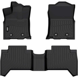 2018-2023 Toyota Tacoma (only fit Double Cab, Auto)  Pickup All Weather Custom Truck Floor Mats Best TPE Vehicle Floor Liners