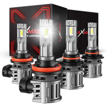 Laxmas® LM1S 9005/HB3 H11/H8/H9 140W 6500K White IP67 LED Headlight Bulbs 2Pcs