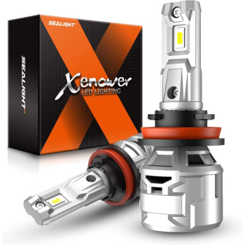 SEALIGHT® X5 H11/H9/H8 80W 6500K White IP68 LED Headlight Bulbs 2Pcs