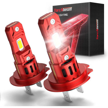 Torchbeam® T5 H7 60W 6500K White IP68 LED Headlight Bulbs 2Pcs