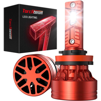 Torchbeam® T8 H11/H9/H8 130W 6500K White LED Headlight Bulbs 2Pcs
