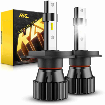 KAC® K1 H4/9003/HB2 60W 6000K White IP67 LED Headlight Bulbs 2Pcs