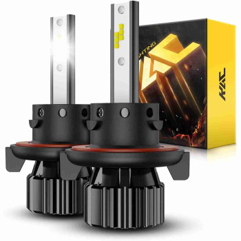 KAC® K1 H13/9008 120W 6000K White IP67 LED Headlight Bulbs 2PCS