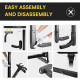 Suncent® 2-Bikes Rack Hitch Mount Carrier Fits 2" Receivers 143 lbs Capacity with Foldable Arms & Tilt-Away Modes for Car SUV Tr 6