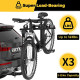 Suncent® 3 Bikes Fits 2" Receivers Hitch Mount Bike Racks Black 5