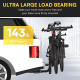 Suncent® 2-Bikes Rack Hitch Mount Carrier Fits 2" Receivers 143 lbs Capacity with Foldable Arms & Tilt-Away Modes for Car SUV Tr 2