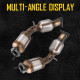 Suncent® 2003-2007 Infiniti G35/Nissan 350Z 3.5L RWD Catalytic Converter 2Pcs (EPA Compliant) 9