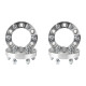 KYX® 1" 6x5.5" Wheel Spacers 108mm M14x1.5 4PCS for 2025 Chevrolet Silverado 1500 11