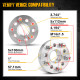 KYX® 25mm 5x100mm to 5x112mm Wheel Adapters Hub Centric 57.1mm M14x1.5 4PCS for 2020 Audi TT RS Quattro 1