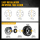 Suncent® 5x120mm Wheel Spacers Hub Centric 12mm 72.56mm M14x1.25 2Pcs 9