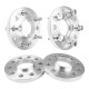 Suncent® 5x112mm Wheel Spacers Hub Centric 15mm 66.6mm M12x1.5 4Pcs 0