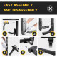 Suncent® 4 Bikes Fits 2" Receivers Hitch Mount Bike Racks Black 7