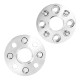 KAX® 30mm 4x100mm 54.1mm M12x1.5 Hub Centric Wheel Spacers 2Pcs 5