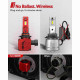 9005/HB3 H11/H9/H8 LED Headlight Bulbs H11/H16/H8 Fog Light Bulbs Combo 3Pairs 6