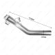 2011-2014 & 2017-2022 6.7L Powerstroke 5" Downpipe-Back Exhaust DPF Delete and Normal Black EGR Delete Kit for Ford F250/F350 15