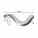 2011-2014 & 2017-2022 6.7L Powerstroke 5" Downpipe-Back Exhaust DPF Delete and Normal Black EGR Delete Kit for Ford F250/F350 10