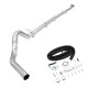 2011-2014 6.7L Powerstroke 5" Downpipe-Back Exhaust DPF Delete and Normal Silver EGR Delete Kit for Ford F250/F350 0