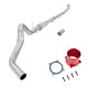 2013-2018 6.7L Cummins 5" Turbo-Back Exhaust DPF Delete W/Muffler and Red EGR Throttle Valve Delete for Ram 2500 3500 0