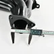 1-5/8" Black Exhaust Header For 2000-2016 Silverado Sierra 1500 2500/3500HD 4.8 5.3 6.0 V8 | Suncent® 2