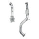 Downpipe Catless Exhaust Front Pipe Kit For 2016-2021 Honda Civic 1.5L EX Si FC1 FC3 FK7 1