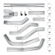 6.7L Cummins 5 Inch Downpipe-Back Dual DPF Delete Race Pipe for 2013-2018 Dodge Ram 2500/3500 2