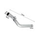 2011-2015 6.6L LML Duramax 4" DPF-Delete Downpipe-Back Exhaust System For Silverado Sierra 2500 3500HD 12