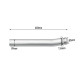 6.0L Powerstroke 3.5" Cat & Muffler Delete Race Pipe for 2003-2007 Ford F250/F350 10