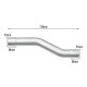 6.0L Powerstroke 3.5" Cat & Muffler Delete Race Pipe for 2003-2007 Ford F250/F350 9