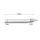 6.0L Powerstroke 3.5" Cat & Muffler Delete Race Pipe With Clamps for 2003-2007 Ford F250/F350 9