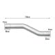 6.0L Powerstroke 3.5" Cat & Muffler Delete Race Pipe With Clamps for 2003-2007 Ford F250/F350 8