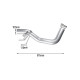 2020-2022 6.7L Powerstroke 4" Downpipe-Back DPF Delete Exhaust System With Muffler 15