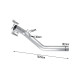 2020-2022 6.7L Powerstroke 4" Downpipe-Back DPF Delete Exhaust System With Muffler 16