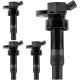 PHILTOP® Ignition Coil, UF652 Coil Pack Set of 4, Replacement for 2012-2019 Soul, 2012-2021 Accent, 2012-2019 Rio (IGC141 Igniti 0