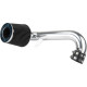 ZonCar® Cold Air intake kit w/ Heat Shield for Civic 2001-2005 L4 1.7L Black Polished Aluminum 0