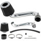 ZonCar® Cold Air intake kit w/ Heat Shield for Civic 2001-2005 L4 1.7L Black Polished Aluminum 4
