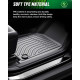 ViWiK® All Weather Custom Car Floor Mats Best TPE Vehicle Floor Liners for 2025 Tesla S Automotive Front & Rear Mats 5