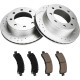 2003-2019 Express 3500/ 2006-2019 Express 2500(More Available) Rear Drilled and Slotted Ceramic Brake Pad & Rotor Kit 7