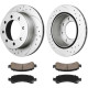 2003-2019 Express 3500/ 2006-2019 Express 2500(More Available) Rear Drilled and Slotted Ceramic Brake Pad & Rotor Kit 0