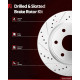 2003-2019 Express 3500/ 2006-2019 Express 2500(More Available) Rear Drilled and Slotted Ceramic Brake Pad & Rotor Kit 2