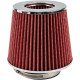 ZonCar® Cold Air Intake System High Flow Inlet for Chevy S10 4.3L V6 1996-2004 Red 3