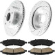 2006-2018 Ram 1500 Front Drilled and Slotted Ceramic Brake Pad & Rotor Kit 1