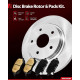 2008 Mazda 3 Front  Ceramic Brake Pad & Rotor Kit 1