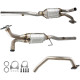 Catalytic Converter for 1998 Dodge Ram 1500 3Pcs EPA Compliant 3