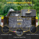 Suncent® 26 Cubic Feet Waterproof Black Rooftop Cargo Carrier Bag 2