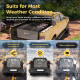 Suncent® 26 Cubic Feet Waterproof Black Rooftop Cargo Carrier Bag 4