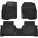 ViWiK® All Weather Custom Truck Floor Mats Best TPE Vehicle Floor Liner for 2024 Honda CR-V (Hybrid & not Hybrid) SUV Automotive Front & Rear Mats 0