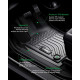 2022-2024 Acura MDX 7 seat SUV All Weather Custom Truck Floor Mats Best TPE Vehicle Floor Liners Automotive ViWiK® 7