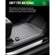 ViWiK® All Weather Custom Truck Floor Mats Best TPE Vehicle Floor Liner for 2025 Hyundai Tucson Hybrid (not Plug-in) SUV Automotive Front & Rear Mats 7
