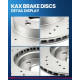 2007-2021 Tundra/2008-2022 Sequoia Front Drilled and Slotted Ceramic Brake Pad & Rotor Kit 5